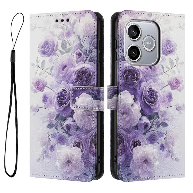For Honor 600 Lite Global Color Drawing Pattern Leather Phone Case