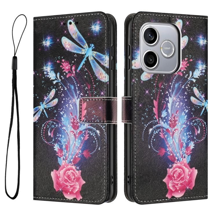 For Honor 600 Lite Global Color Drawing Pattern Leather Phone Case
