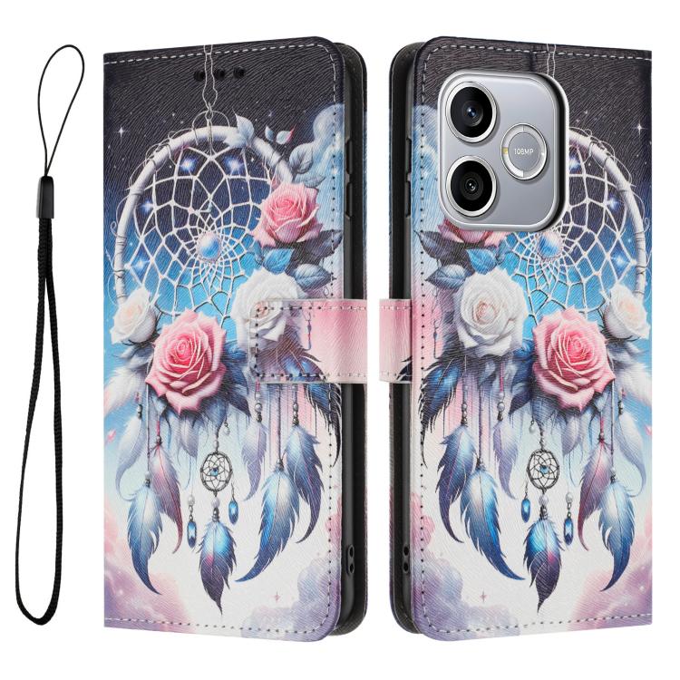For Honor 600 Lite Global Color Drawing Pattern Leather Phone Case