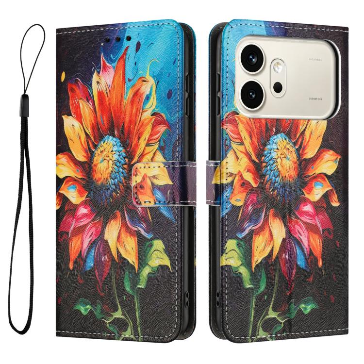 For Honor 600 / 600 Pro Global Color Drawing Pattern Leather Phone Case