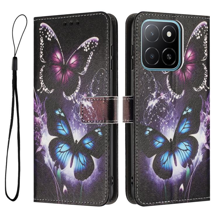 For Honor X6d 5G Color Drawing Pattern Leather Phone Case