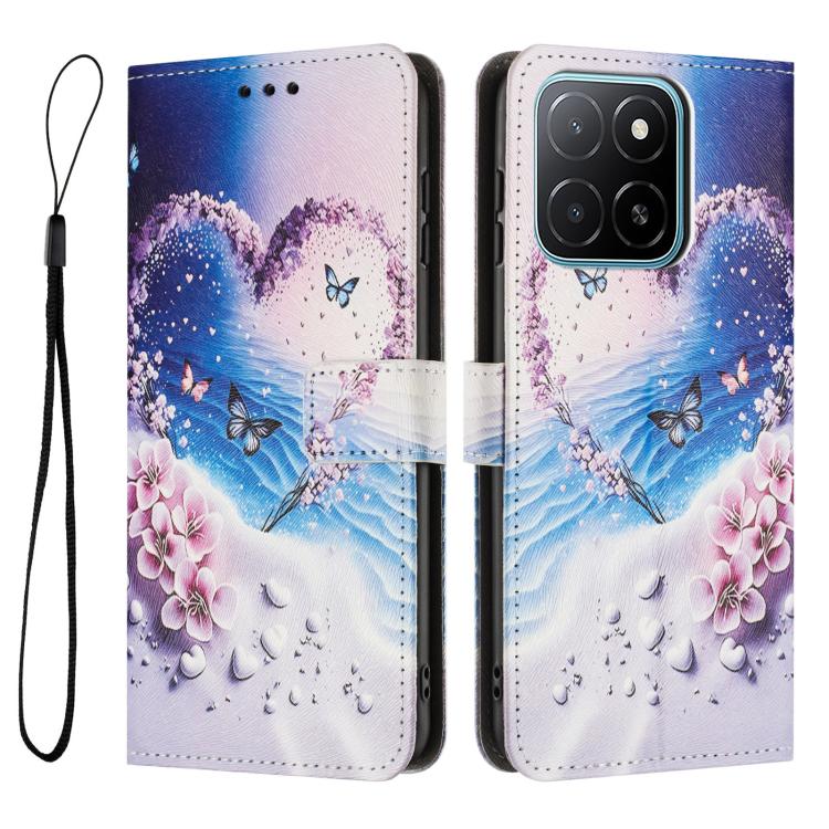 For Honor X6d 5G Color Drawing Pattern Leather Phone Case