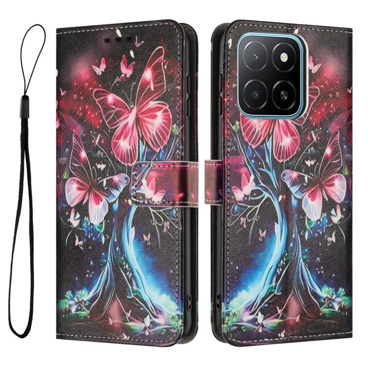 For Honor X6d 5G Color Drawing Pattern Leather Phone Case
