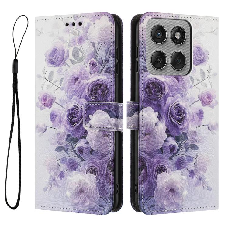 For Motorola Edge 60 Pro Color Drawing Pattern Leather Phone Case