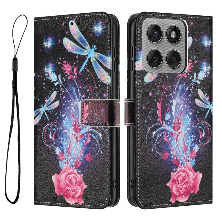 For Motorola Edge 60 Pro Color Drawing Pattern Leather Phone Case