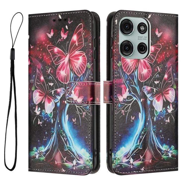 For Motorola Moto G86 5G Color Drawing Pattern Leather Phone Case