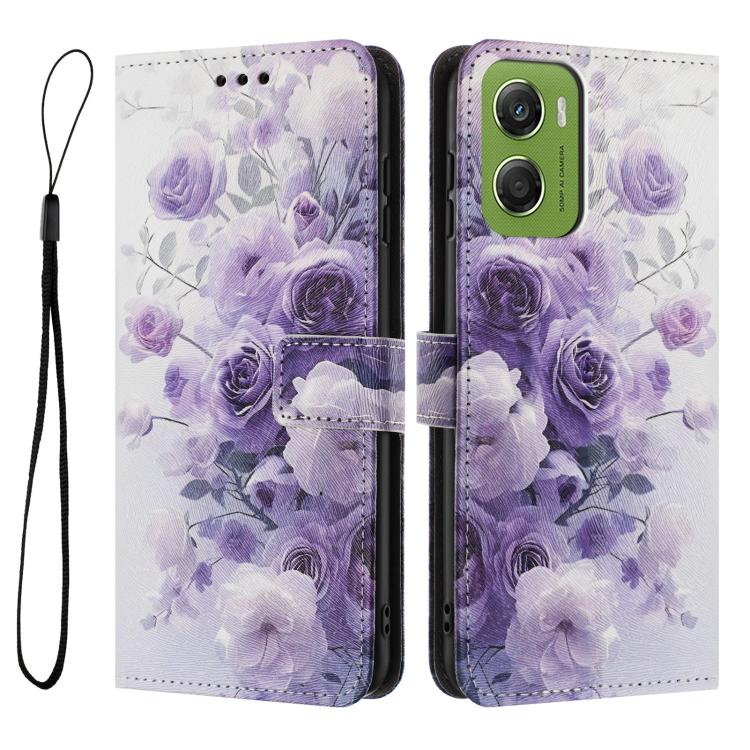 For Motorola Moto G06 4G Color Drawing Pattern Leather Phone Case