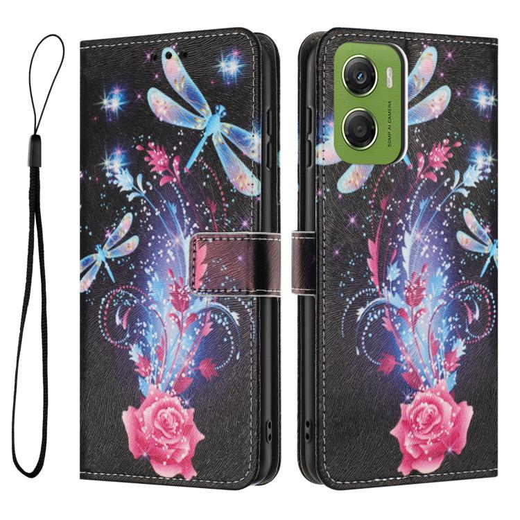 For Motorola Moto G06 4G Color Drawing Pattern Leather Phone Case