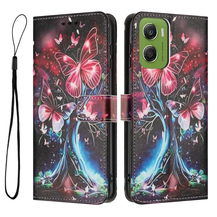For Motorola Moto G06 4G Color Drawing Pattern Leather Phone Case