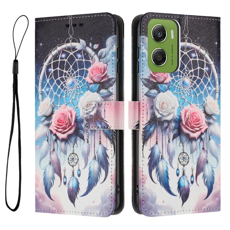 For Motorola Moto G06 4G Color Drawing Pattern Leather Phone Case