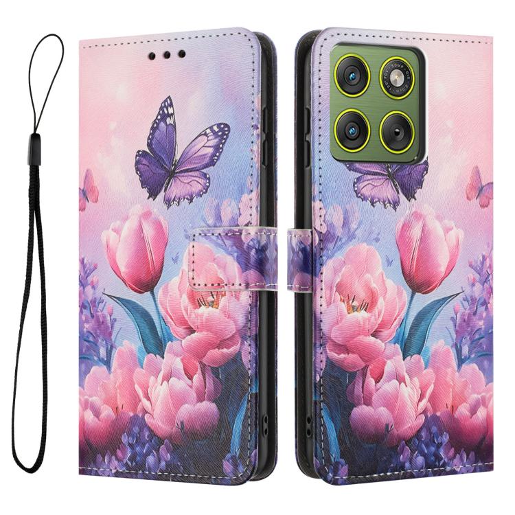 For Motorola Edge 70 5G Color Drawing Pattern Leather Phone Case