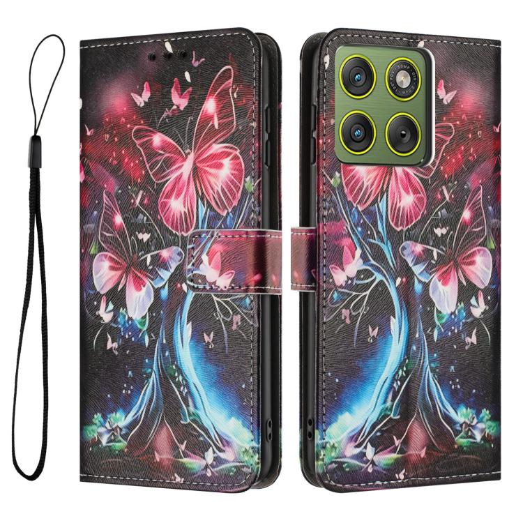 For Motorola Edge 70 5G Color Drawing Pattern Leather Phone Case