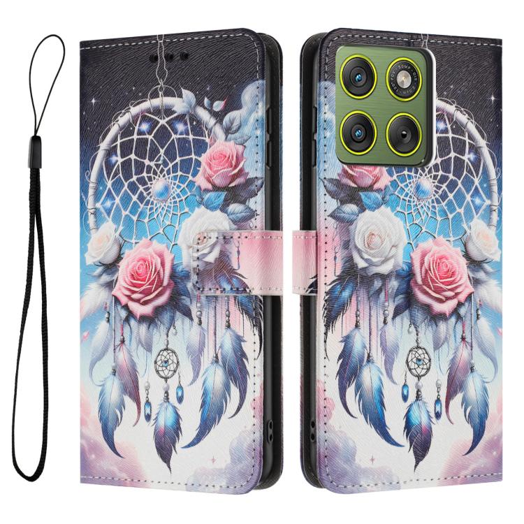 For Motorola Edge 70 5G Color Drawing Pattern Leather Phone Case
