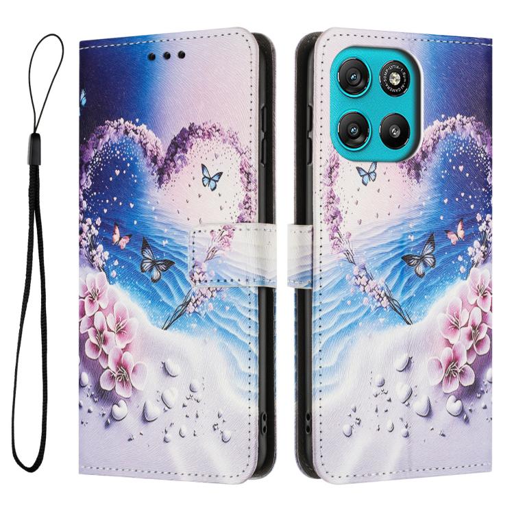For Motorola Moto G67 Power / G57 Power Color Drawing Pattern Leather Phone Case
