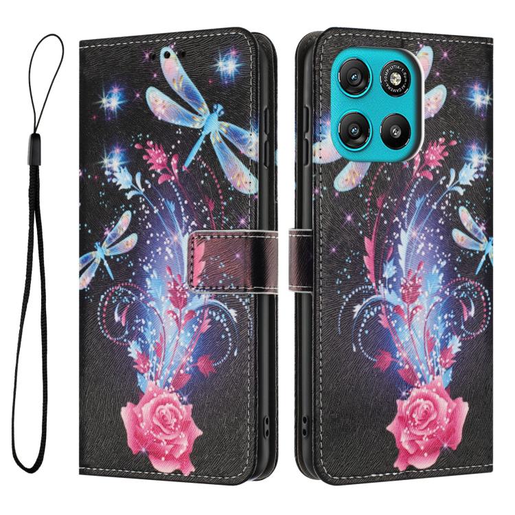 For Motorola Moto G67 Power / G57 Power Color Drawing Pattern Leather Phone Case