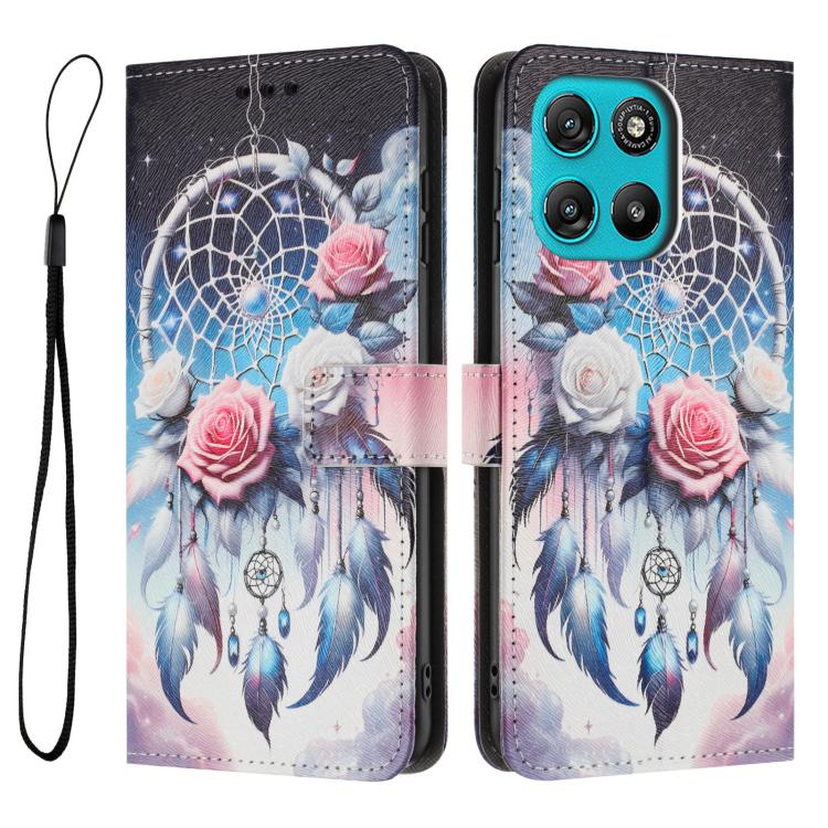 For Motorola Moto G67 Power / G57 Power Color Drawing Pattern Leather Phone Case