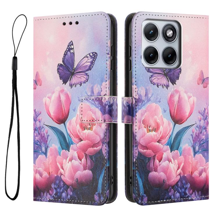 For Motorola Edge 70 Fusion Color Drawing Pattern Leather Phone Case