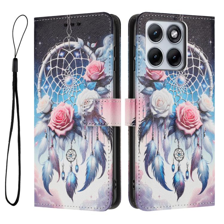 For Motorola Edge 70 Fusion Color Drawing Pattern Leather Phone Case