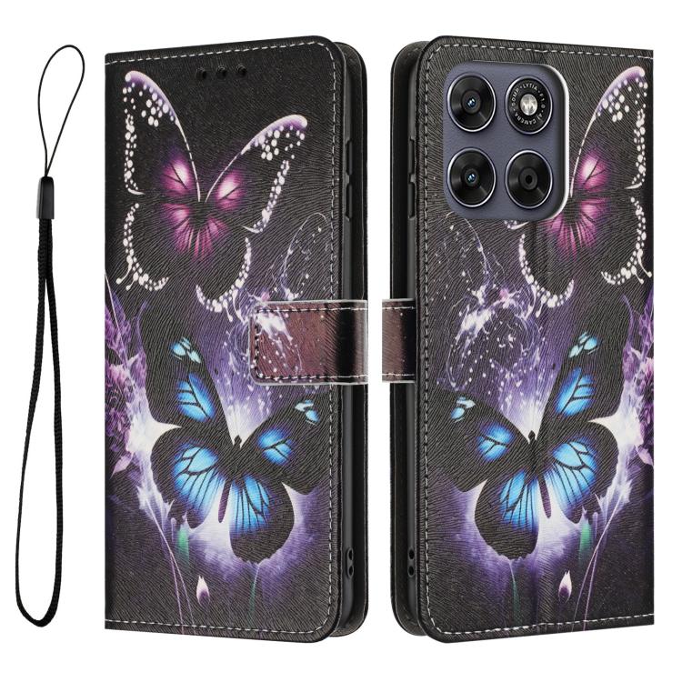 For Motorola Moto G67 / G77 5G Color Drawing Pattern Leather Phone Case