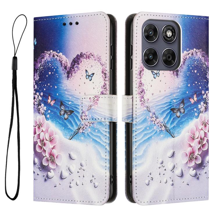 For Motorola Moto G67 / G77 5G Color Drawing Pattern Leather Phone Case