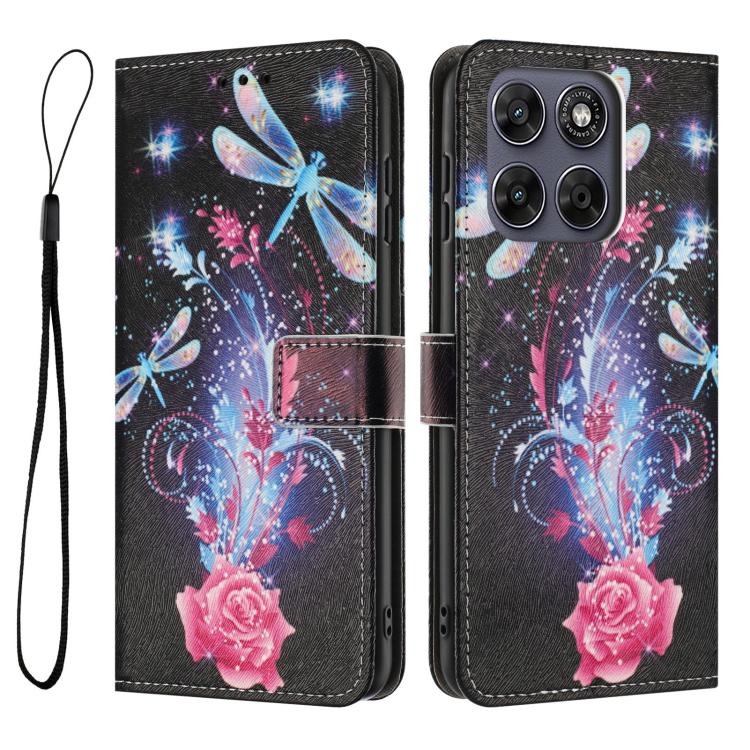 For Motorola Moto G67 / G77 5G Color Drawing Pattern Leather Phone Case
