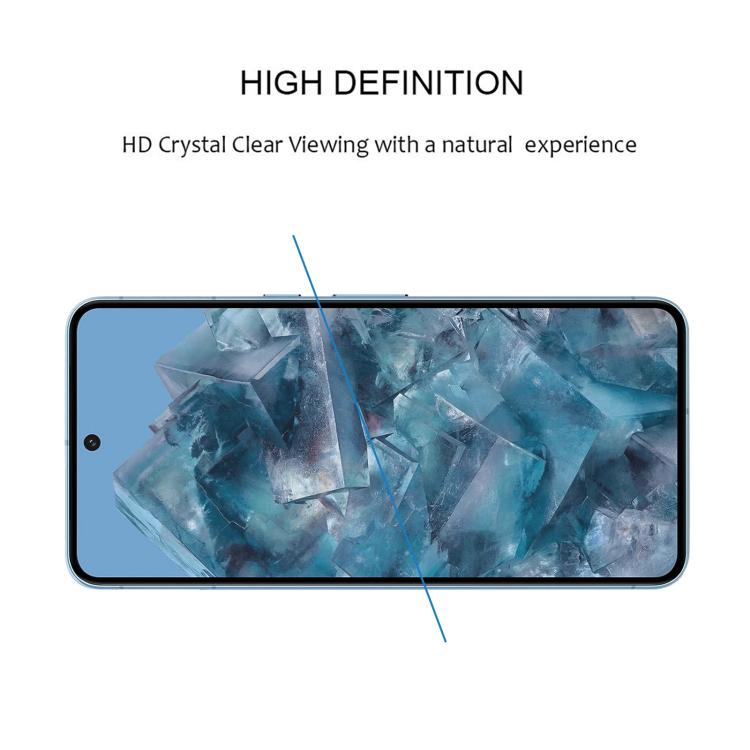 For Google Pixel 8 Pro 25pcs Full Glue 9H HD 3D Curved Edge Tempered Glass Film - Black