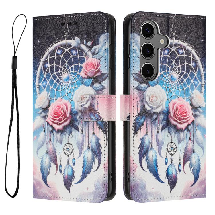 For Samsung Galaxy S25 FE 5G Color Drawing Pattern Leather Phone Case