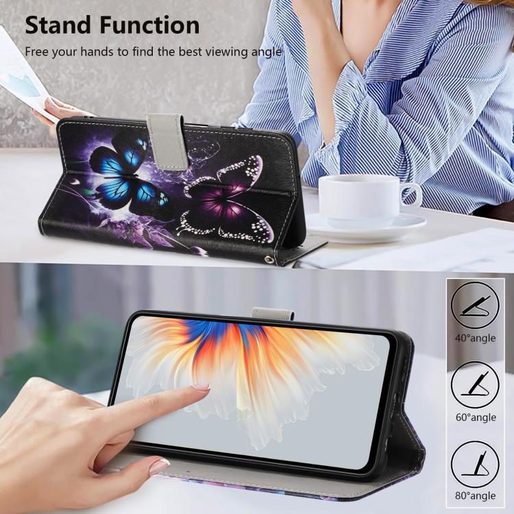 For Samsung Galaxy S25 Edge 5G Color Drawing Pattern Leather Phone Case