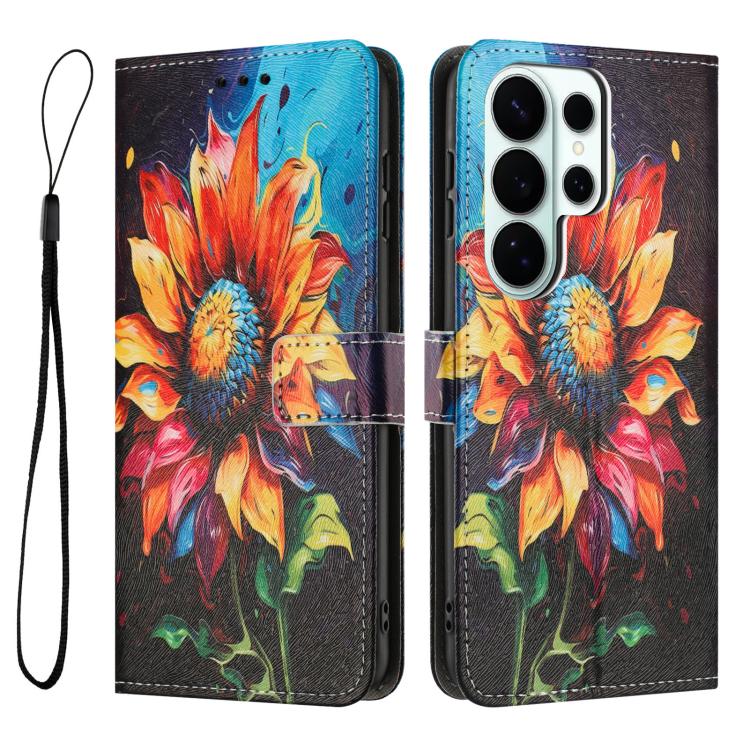 For Samsung Galaxy S26 Ultra 5G Color Drawing Pattern Leather Phone Case