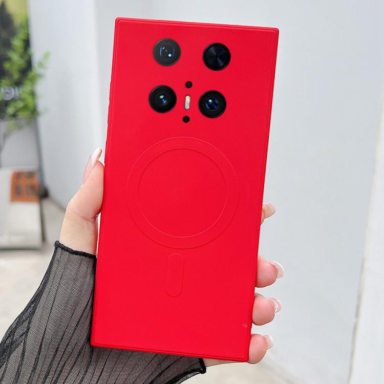 For Huawei Mate 70 Pro / 70 Pro+ Solid Color Liquid Silicone MagSafe Magnetic Phone Case