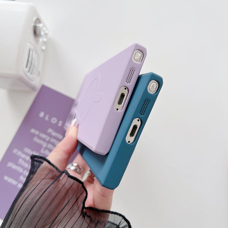 For Huawei Mate 40 Solid Color Liquid Silicone MagSafe Magnetic Phone Case