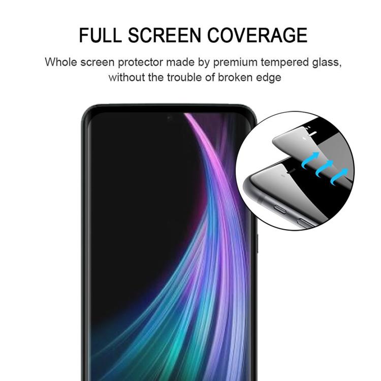 For Sharp Aquos Zero 2 Full Glue 9H HD 3D Curved Edge Tempered Glass Film - Black