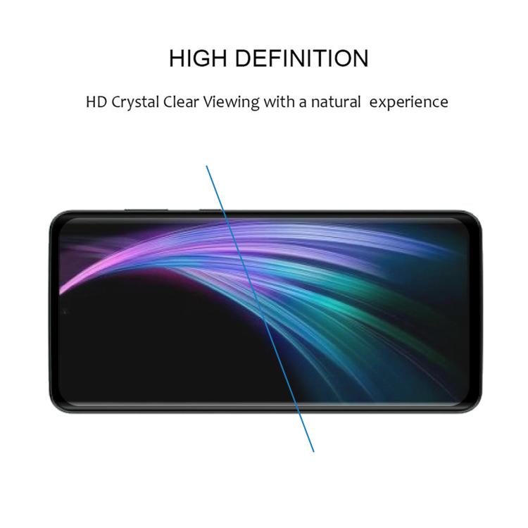For Sharp Aquos Zero 2 Full Glue 9H HD 3D Curved Edge Tempered Glass Film - Black