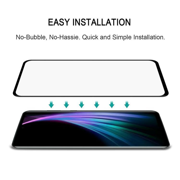 For Sharp Aquos Zero 2 Full Glue 9H HD 3D Curved Edge Tempered Glass Film - Black