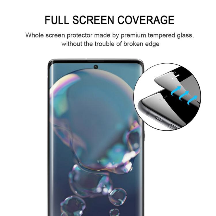 For Sharp Aquos R6 25pcs Full Glue 9H HD 3D Curved Edge Tempered Glass Film - Black