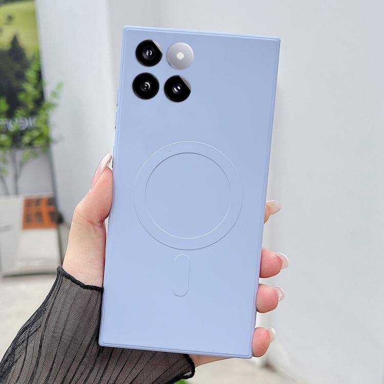 For Xiaomi 14 Solid Color Liquid Silicone MagSafe Magnetic Phone Case