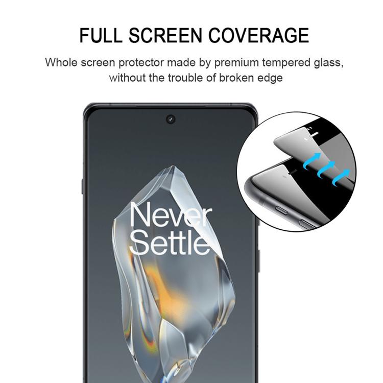 For OnePlus Ace 3 Full Glue 9H HD 3D Curved Edge Tempered Glass Film - Black