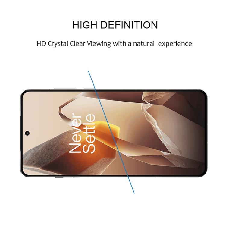 For OnePlus 13 25pcs Full Glue 9H HD 3D Curved Edge Tempered Glass Film - Black