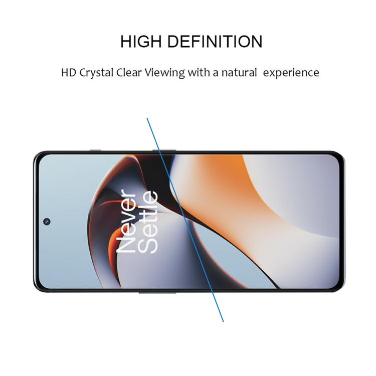 For OnePlus Ace 2 25pcs Full Glue 9H HD 3D Curved Edge Tempered Glass Film - Black
