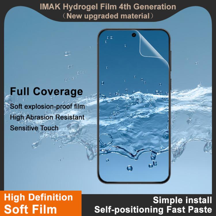 For OPPO Reno14 Global imak 4th Generation Full Coverage Screen Hydrogel Film, Support Fingerprint Unlocking