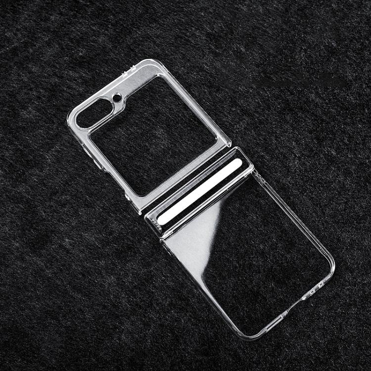 For Samsung Galaxy Z Flip5 5G / Flip6 5G Transparent PC Axis Shockproof Phone Case