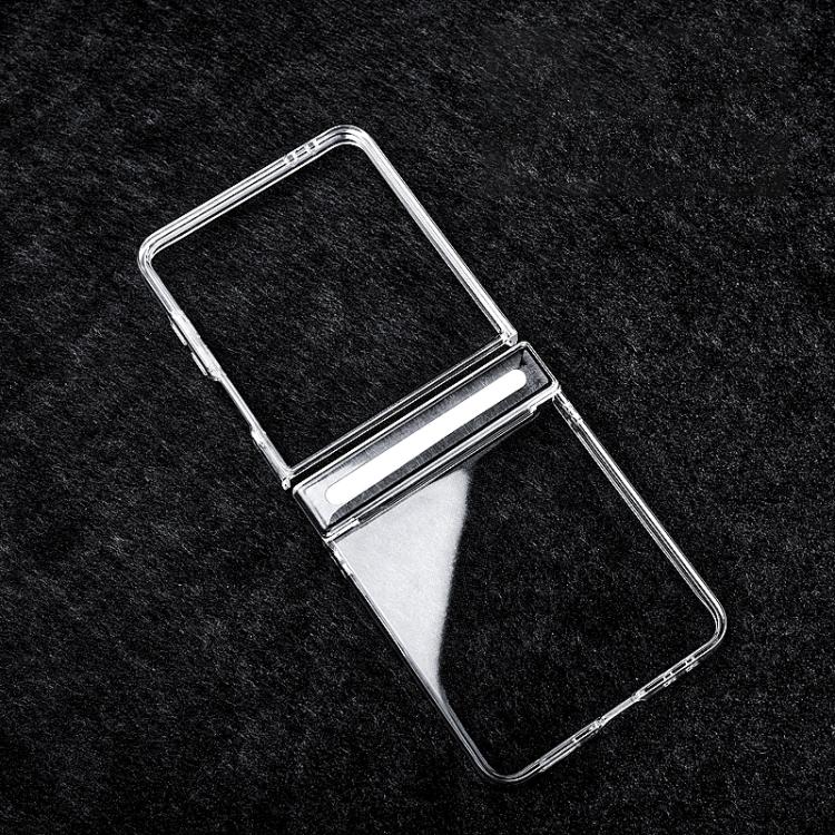 For Samsung Galaxy Z Flip7 5G Transparent PC Axis Shockproof Phone Case