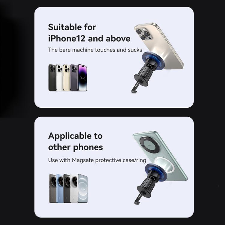 USAMS ZJ081 Magnetic Car Air Vent Phone Holder - Blue