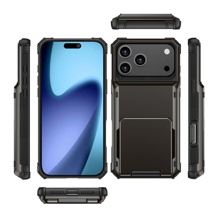 For iPhone 17 Pro Scratch-Resistant Shockproof Heavy Duty Rugged Armor Phone Case