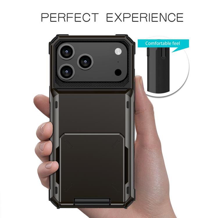 For iPhone 17 Pro Scratch-Resistant Shockproof Heavy Duty Rugged Armor Phone Case