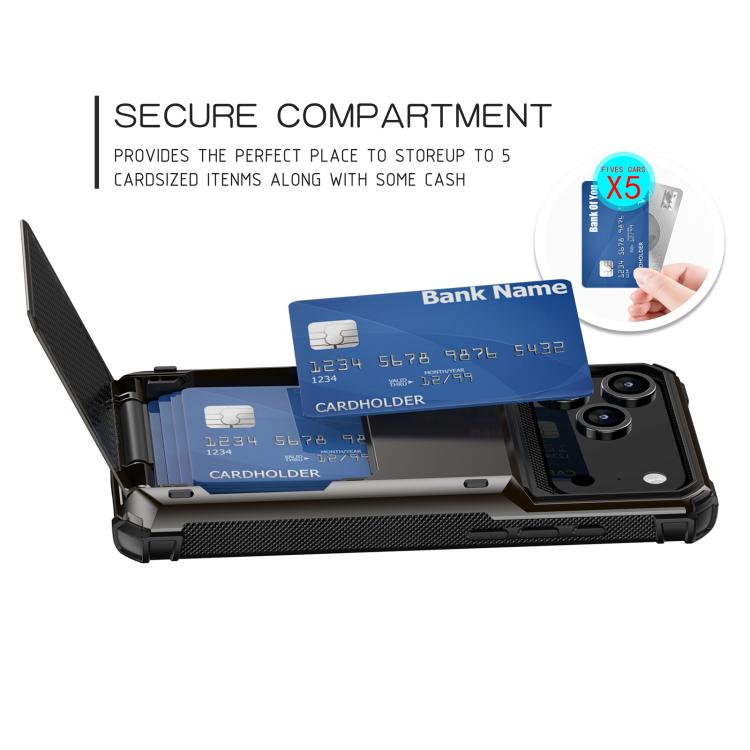 For iPhone 17 Pro Scratch-Resistant Shockproof Heavy Duty Rugged Armor Phone Case