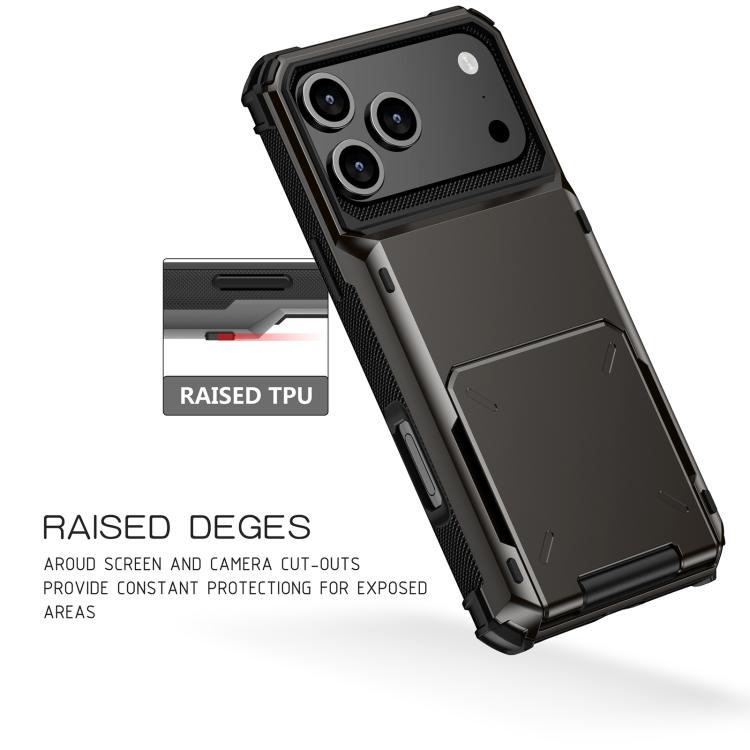 For iPhone 17 Pro Scratch-Resistant Shockproof Heavy Duty Rugged Armor Phone Case