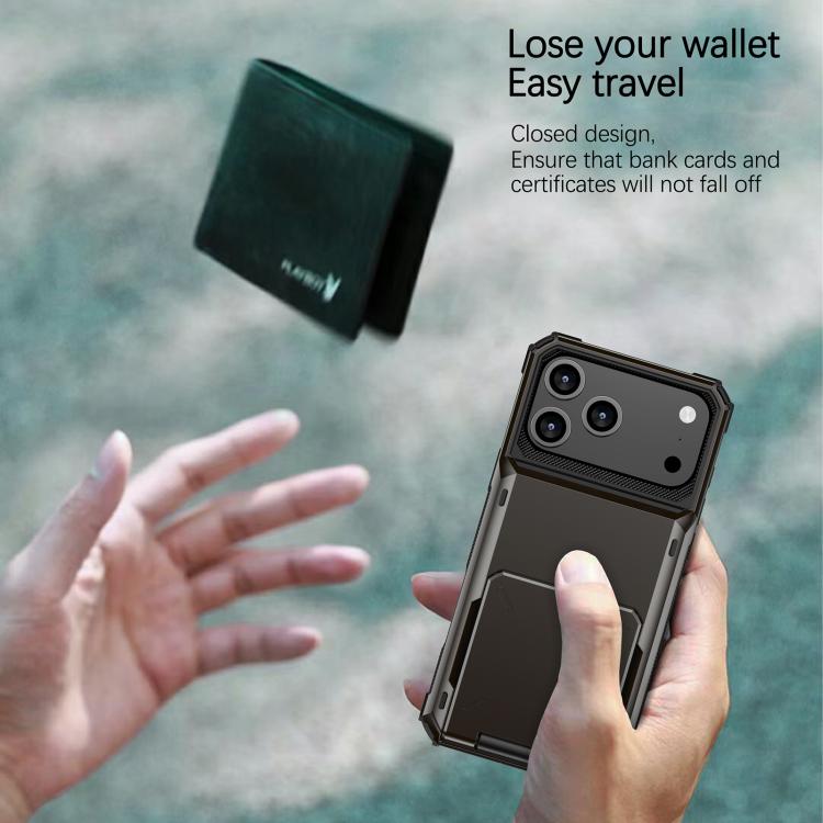 For iPhone 17 Pro Scratch-Resistant Shockproof Heavy Duty Rugged Armor Phone Case