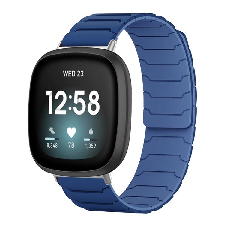 For Fitbit Versa 4 / 3 / Sense 2 / Sense xDfind Magnetic Silicone Watch Band