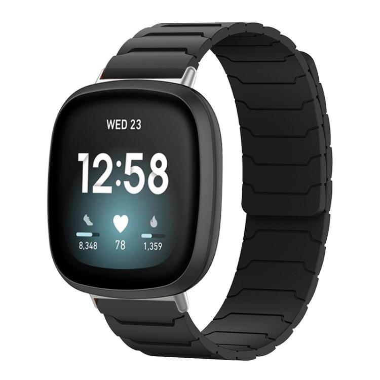For Fitbit Versa 4 / 3 / Sense 2 / Sense xDfind Magnetic Silicone Watch Band